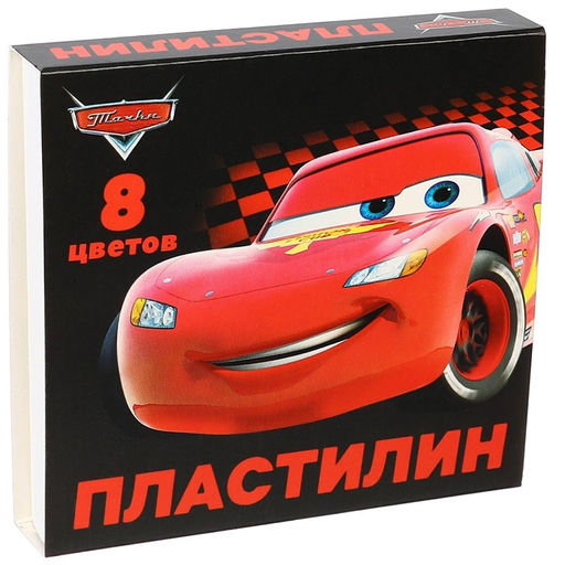 Пластилин 8 цветов 120 г Тачки