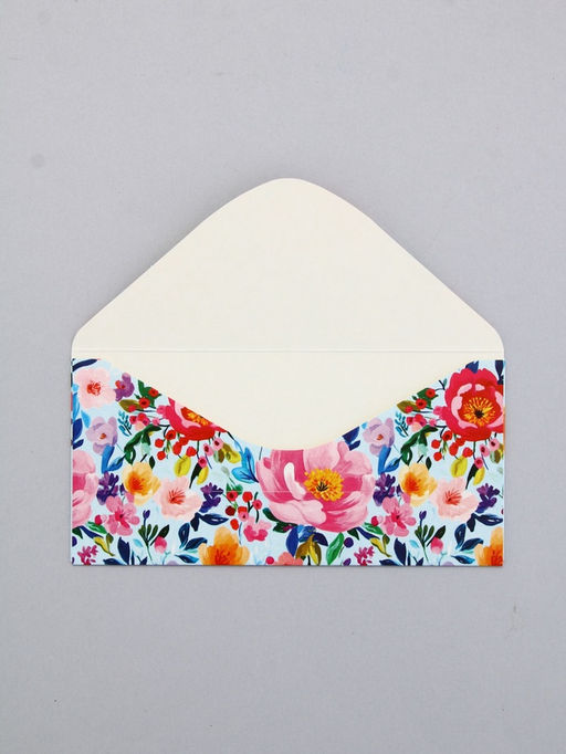 Цена за 10 шт. Конверт для денег Цветы, цветы, 16,5 х 8 см