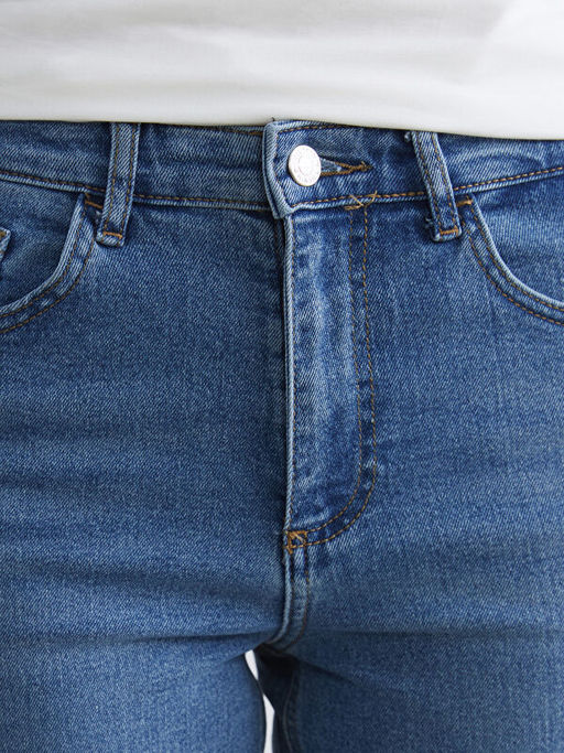 Y?ksek Bel Wideleg Kad?n Jean Pantolon