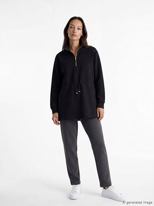 Soft Touch Oversize Kad?n Sweatshirt Tunik