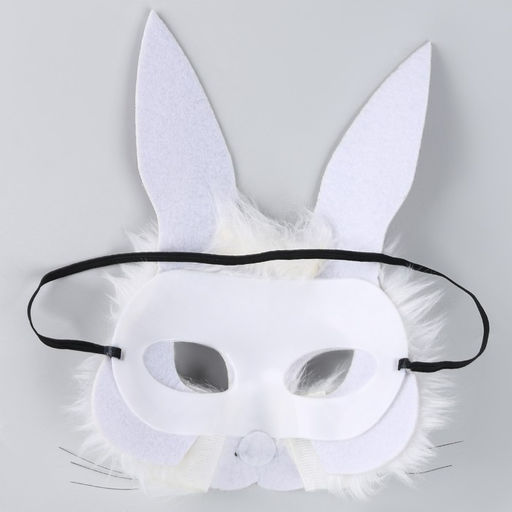 Маска карнавальная Заяц с мехом - Simaland фото 3