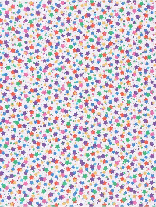 Цена за 10 шт. Бумага упаковочная глянцевая двухсторонняя «Звёзды», 70 × 100 см