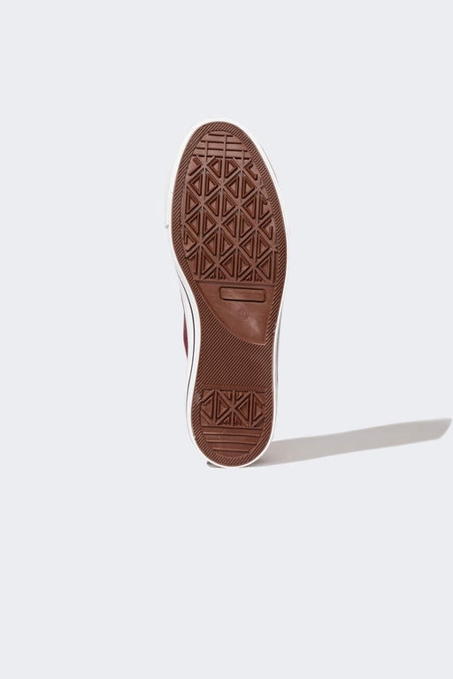 Мужские льняные кроссовки на плоской подошве на шнуровке - Defacto фото 4