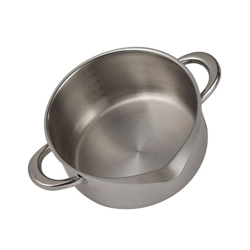 1248 GIPFEL Кастрюля COCKTAIL 20x9,5см/2,7л со стеклянной крышкой, с индукционным капсульным дном. Материал: нерж. сталь 18/10. Толщина: 0,6мм / 2,5мм фото 10