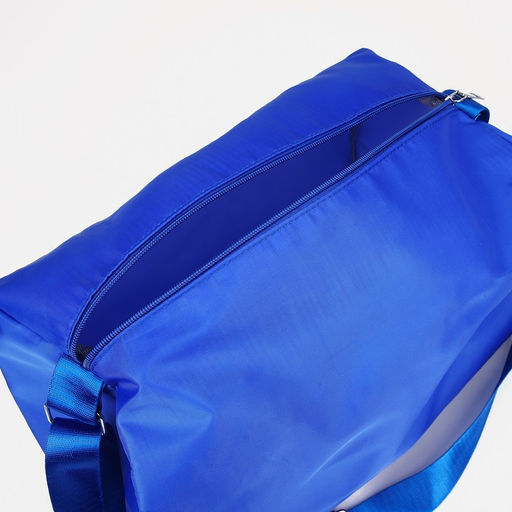 Сумка спортивная на молнии, регулируемый ремень, цвет синий - Simaland фото 4