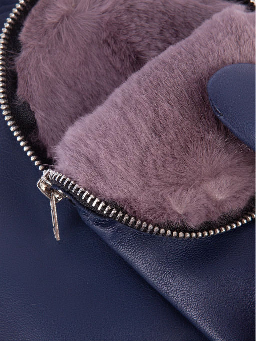 Рукавицы женские н/м крол IS129 d.blue - Eleganzza фото 4