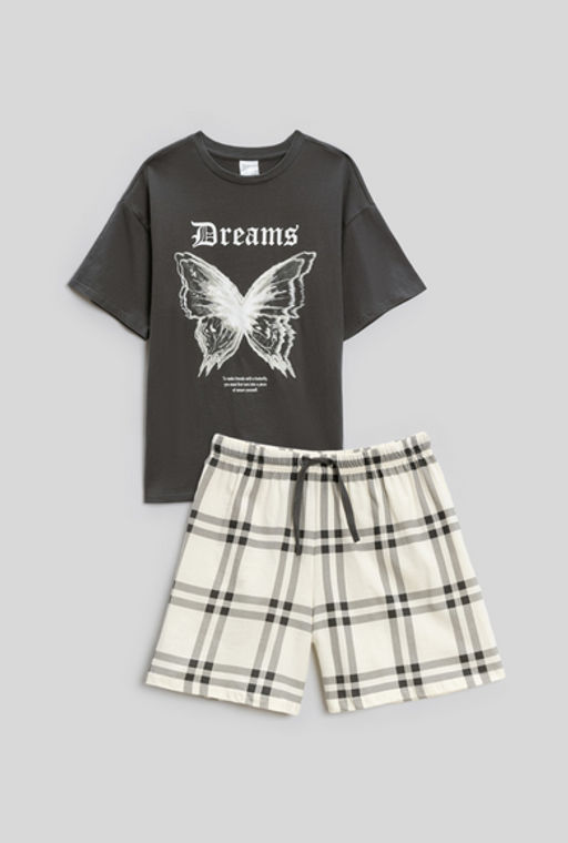 ACOOLA / Набор детский для девочек ((1)футболка и (2)шорты) Svati графитовый фото 2