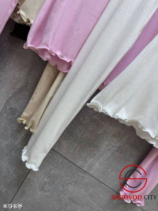 Трикотажный лонгслив с волнообразными краями - Bruno фото 24