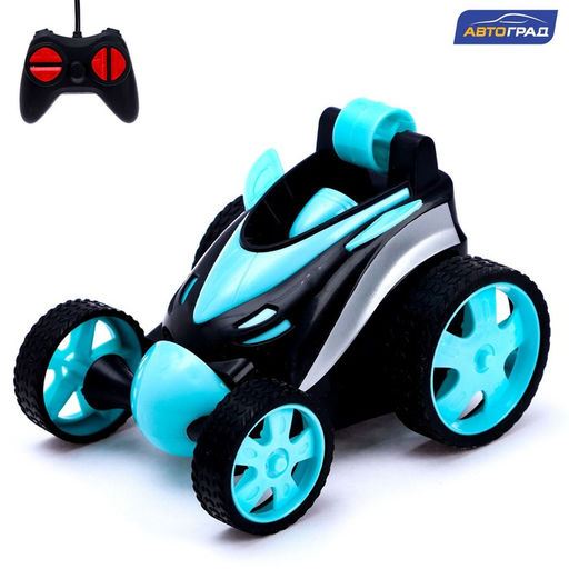 Перевёртыш радиоуправляемый Циклон, работает от батареек, цвет синий