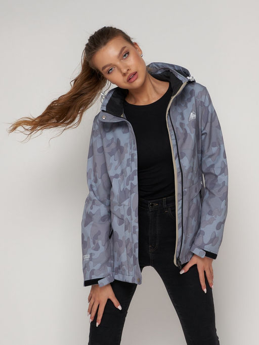 Ветровка MTFORCE женская softshell серого цвета 22005Sr  фото 13