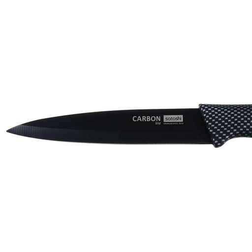 Цена за 6 шт., Нож кухонный универсальный 12,7 см SATOSHI Карбон, с антиналипающим покрытием