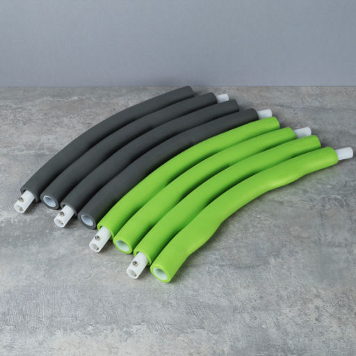 Обруч массажный Woohooo Meteor Twist / D88 cm 8 секций / зеленый-серый / уп 20 - Галеонтрейд фото 2