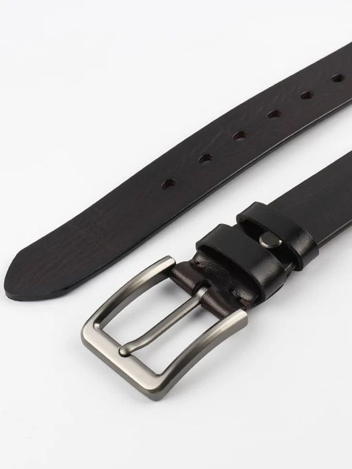 Мужской кожаный ремень Dierhoff ДРК 3056/1-40 Коричневый - Sergio valentini фото 5