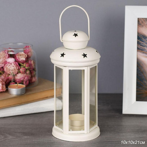 Подсвечник 21 см / WL-733 /уп 12/48/белый - Галеонтрейд фото 8