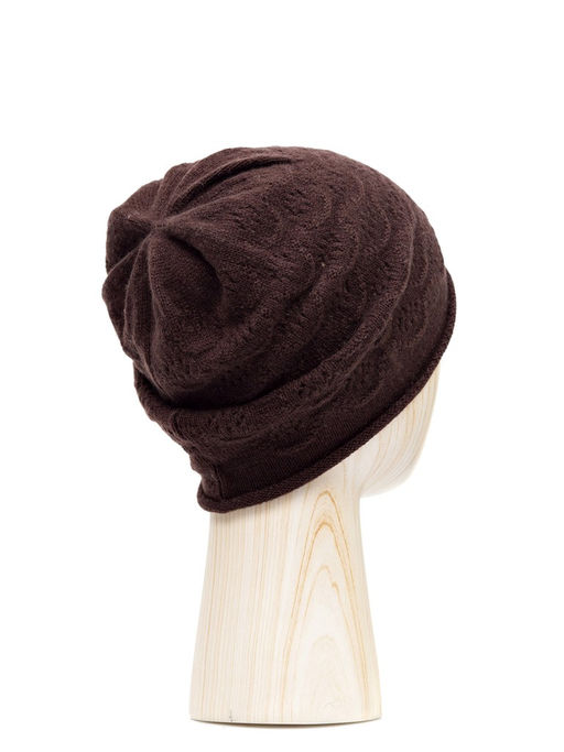 Шапка жен. каш+шерсть LB-D77201 d.brown - Labbra фото 2