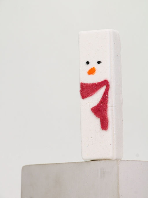 Бомбочка для ванны прямоугольная Снеговик, 70 г, URAL LAB