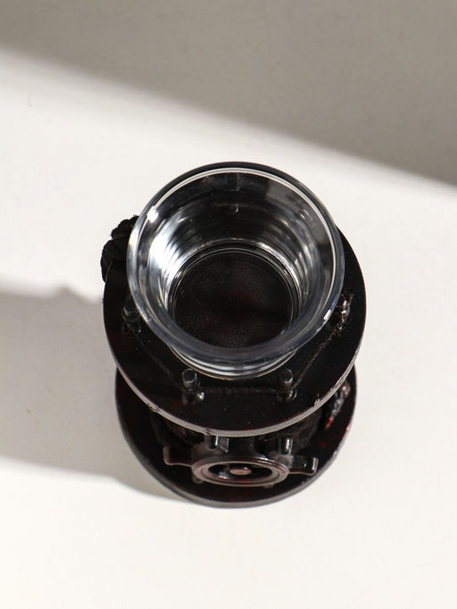 Подсвечник на 1 свечу «Маяк и штурвал», дерево, стекло, 8.5×8.5×15.5 см