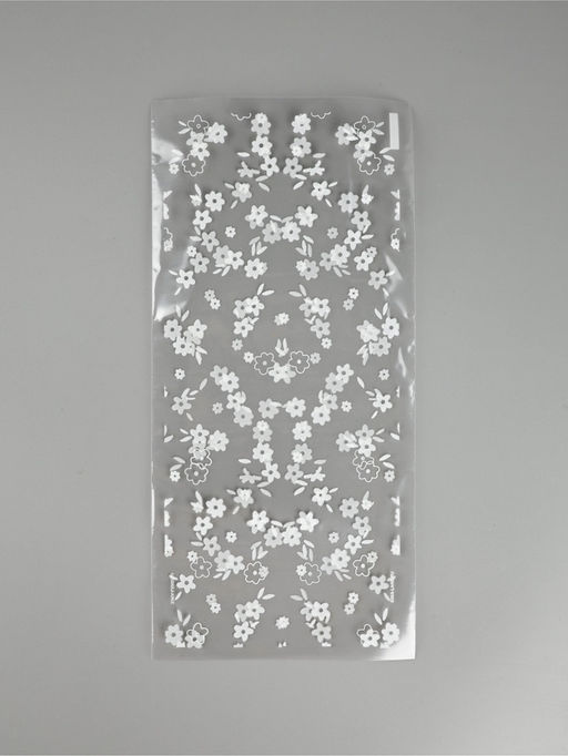 Цена за 50 шт. Пакет подарочный пропиленовый «Цветочки», 14 х 29 см