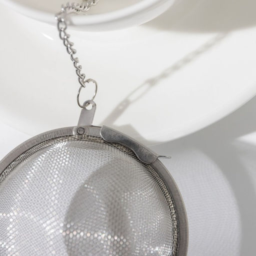 Цена за 10 шт. Ситечко для чая Доляна, d=7 см, нержавеющая сталь, серебристое  фото 3