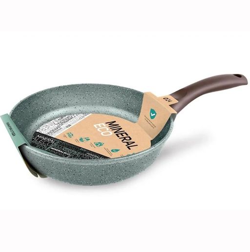 Сковорода MINERAL ECO, несъемная ручка, 24 см - Нева металл посуда фото 2