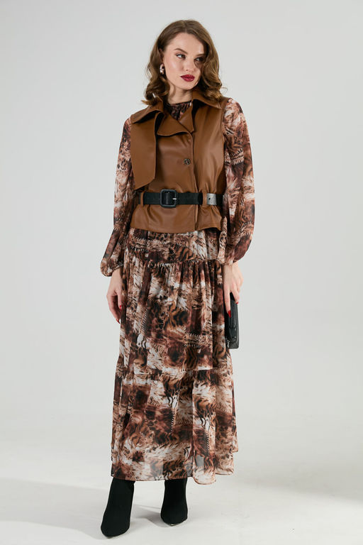 Жилет NIKVA н1026-1 шоколад