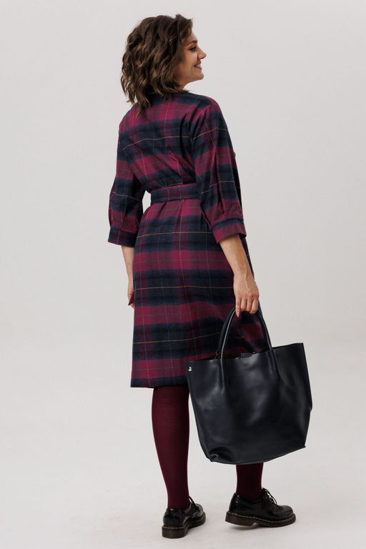 Платье ANELLI 1728 винная геометрия  фото 7