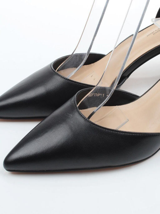 06-HDP1168-1 BLACK Туфли летние женские (натуральная кожа)