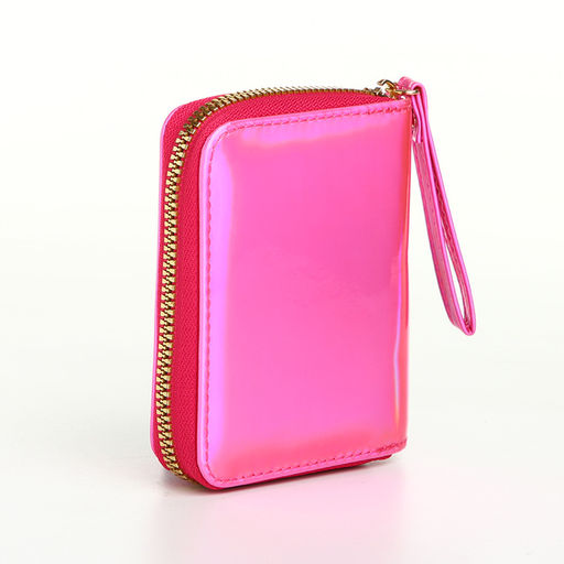 Кошелёк на молнии «Глянец», розовый