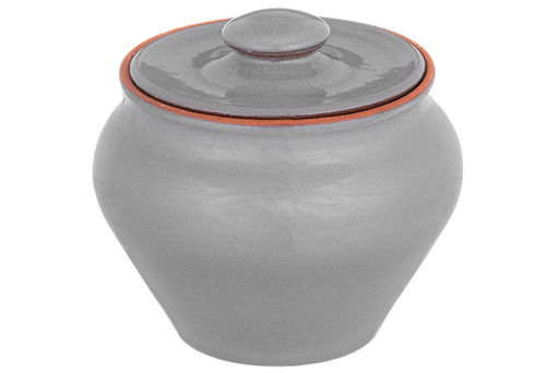 Набор 3-х горшков 600 мл 12,5*12,5*12 см "TerraCotta" с ухватом серый