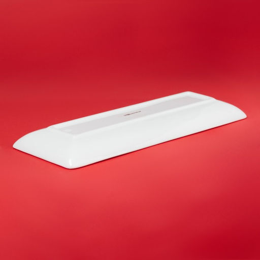 Блюдо новогоднее Доляна «Финский лес», 41×15.5×3 см, керамика, белое