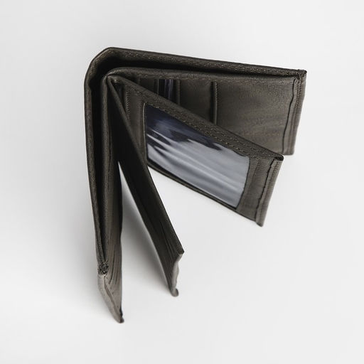 Портмоне мужское без застёжки, 3 в 1, отдел автодокументов, паспорта, карт, купюр, серое