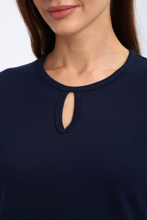 Кофта женская из футера 2-н Анфиса темно синий