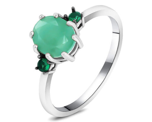 Кольцо, изумруд берилл , наноизумруд, SL-RIC105