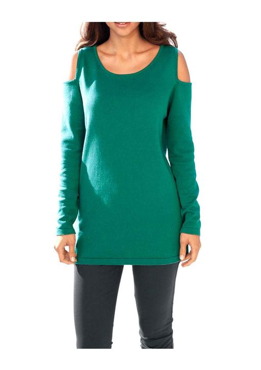 Пуловер, изумрудный - Ashley brooke фото 3