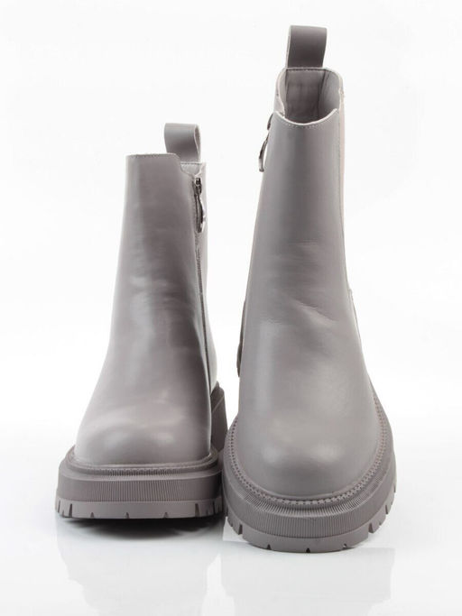 04-PAT174-2Z GRAY Ботинки зимние женские (натуральная кожа, 100% шерсть)