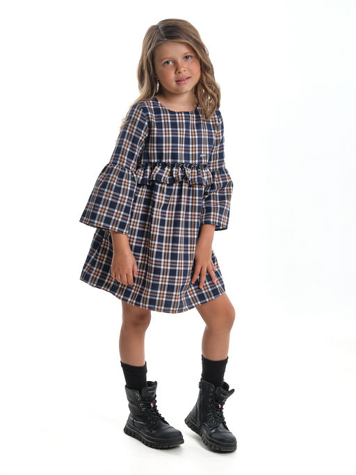 Платье для девочки клетка нарядная детская одежда малышам UD 7879 клетка - Mini maxi фото 6