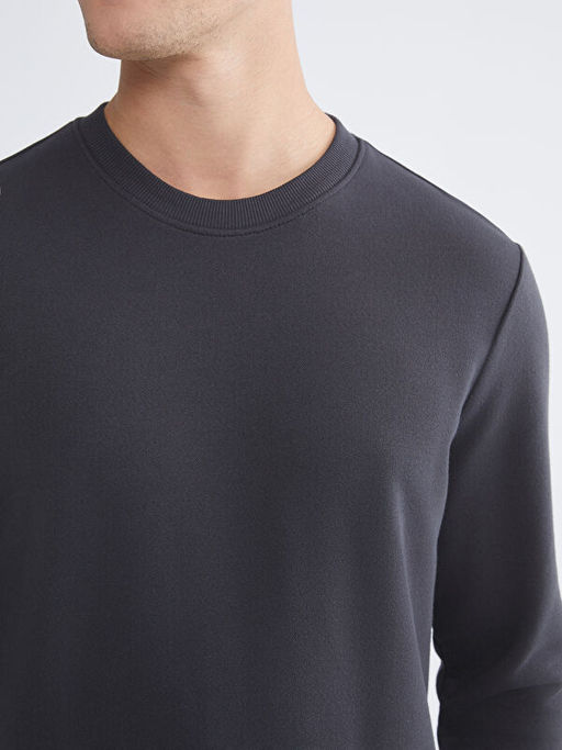 Bisiklet Yaka Erkek Sweatshirt