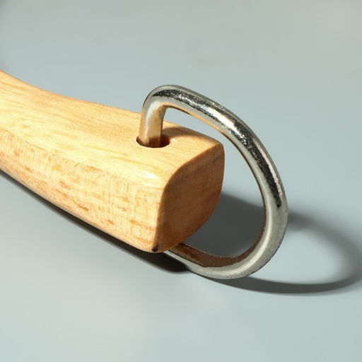 Ручки для сумки деревянные, с полукольцами, 10.3×8 см, 2 шт., цвет бежевый, серебряный