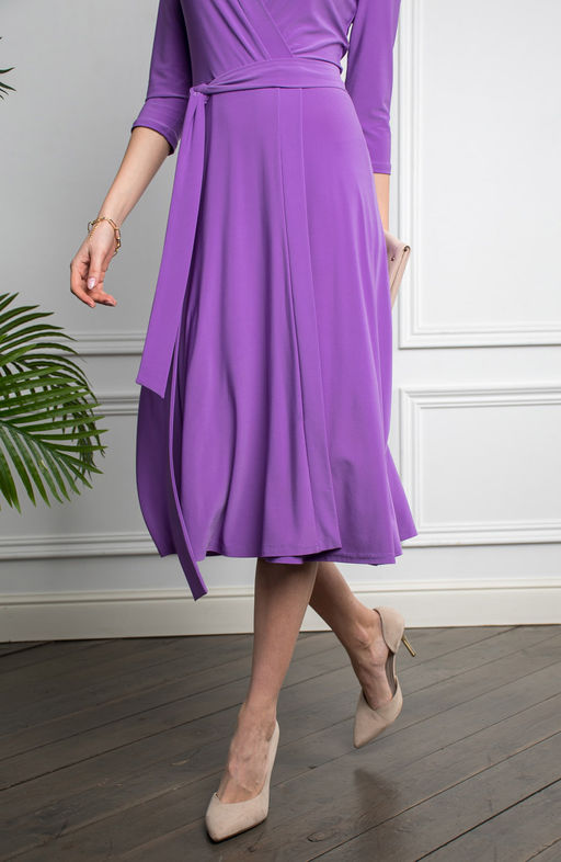 Платье из трикотажа сиреневый - Donna saggia фото 5