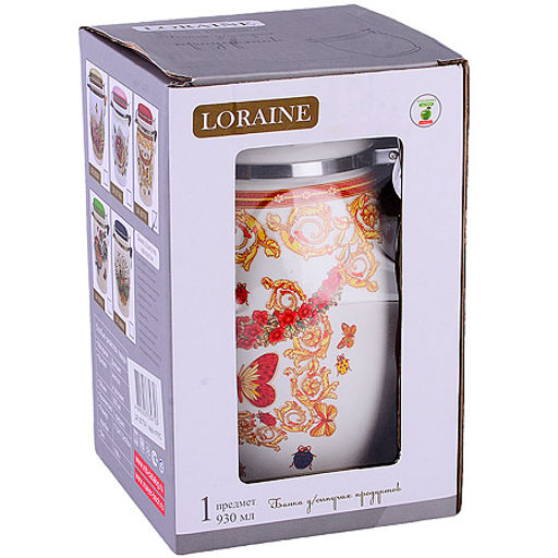 30774 Банка для сыпучих продуктов 930мл Романтика доломит LR (х24) - Mayer&boch фото 3