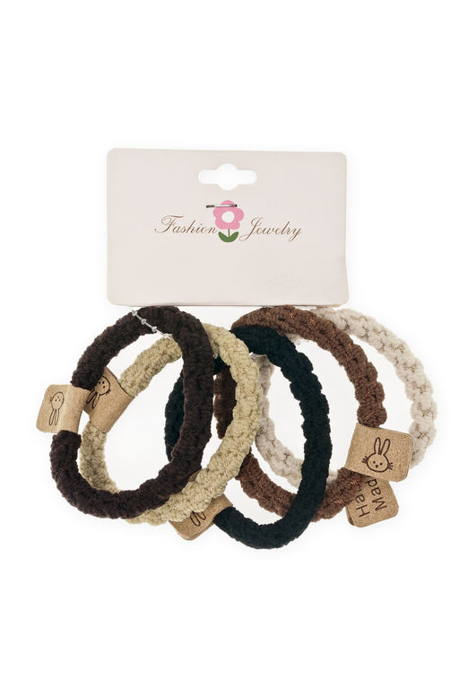 Резинки для волос 5 см (5 шт) SF-7809, ассорти №7 - Больше подарков фото 2