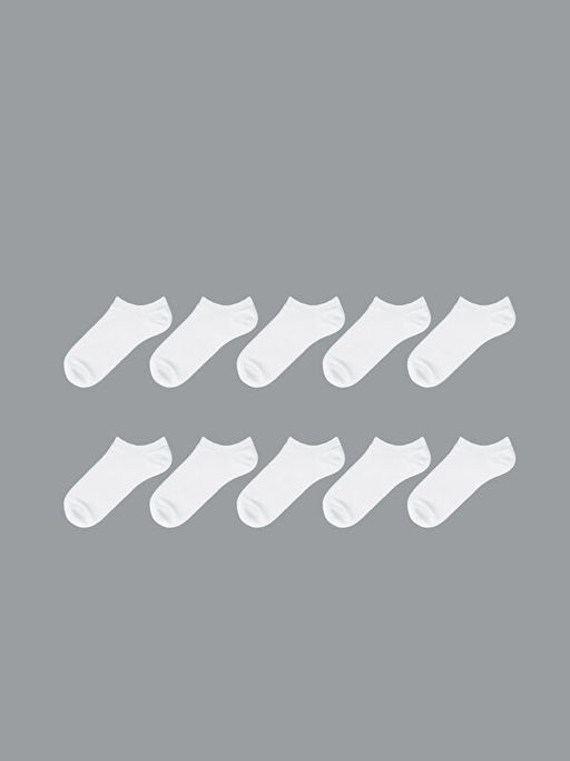 Kad?n D?z Sneaker ?orap 10lu