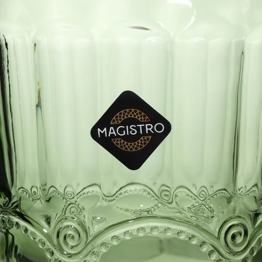 Стакан стеклянный Magistro Ла-Манш, 220 мл, 810 см, цвет зелёный  фото 12