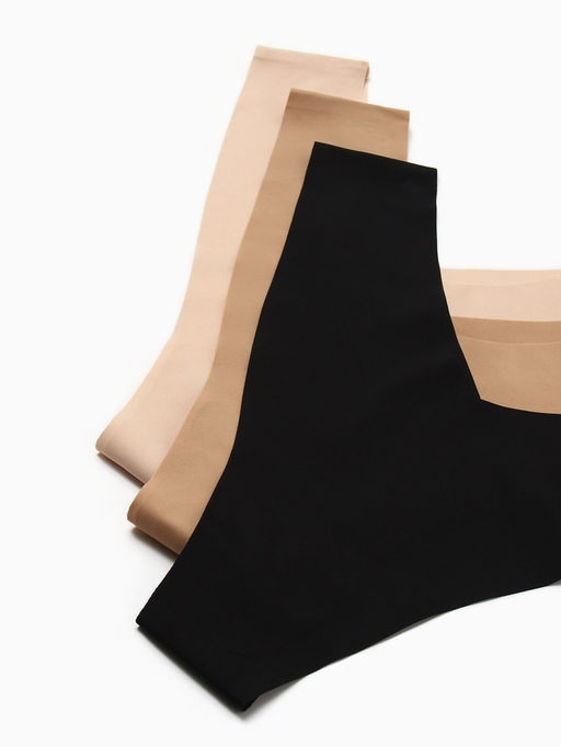 Трусы бесшовные бразильяно KAFTAN, набор 3 шт., размер 44-46