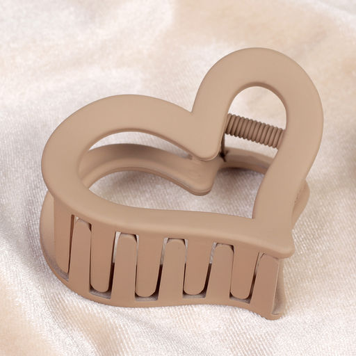 Крабик для волос 6 см Сердце / GTQ-46 /уп 12/240/микс - ГалеонТрейд фото 3