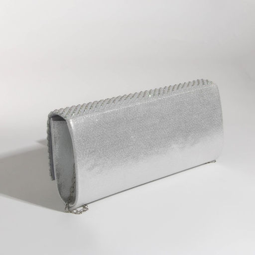 Сумка-клатч на магните, цвет серебряный - Simaland фото 2