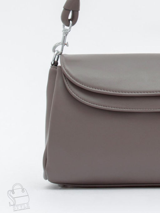 Сумка женская кожаная 0036VG gray  Vitelli Grassi