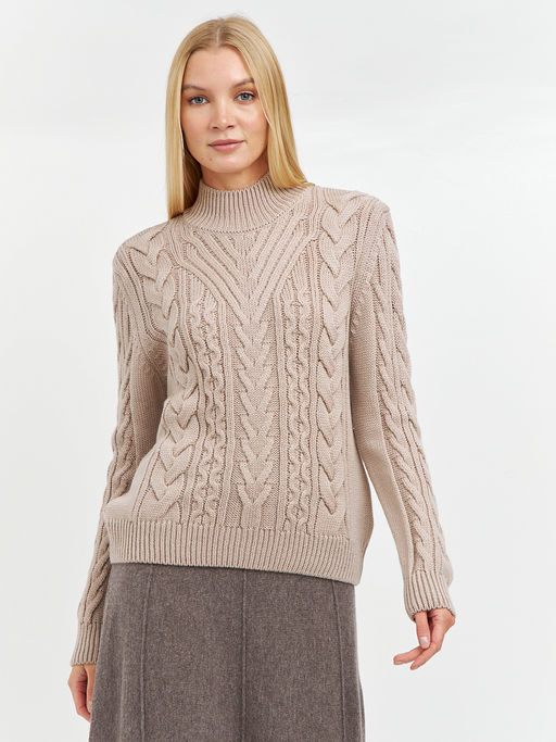 водолазка женская свободного кроя с косами - Glenfield фото 4