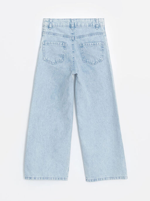 Beli Lastikli Wideleg K?z ?ocuk Jean Pantolon