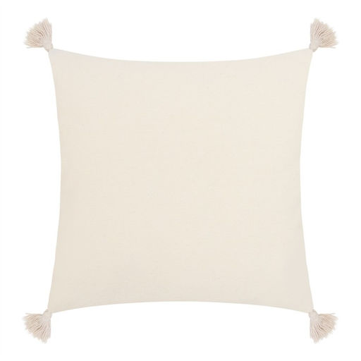 Наволочка декоративная Этель Бохо, 45х45 см, цвет молочный, 100% хлопок  фото 3